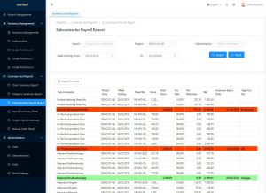 Subcontractor Payroll Report