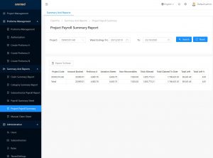 Project Payroll Report